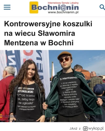 JAn2 - Fajne te koszulki, takie  trochę zjeb.ane

#neuropa #4konserwy #konfederacja #...