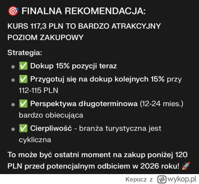 Kepucz - @HAMSKLOSS89 karmiłem ostatnio Perplexity raportami spółki i akurat wczoraj ...