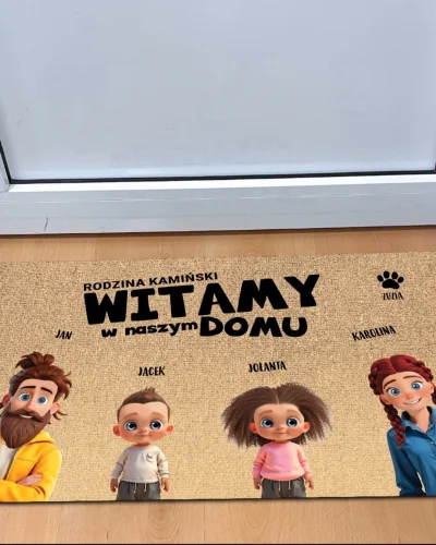 olito - Co sądzicie o takiej wycieraczce? Fajna nie? Jeszcze będzie naklejka na ścian...