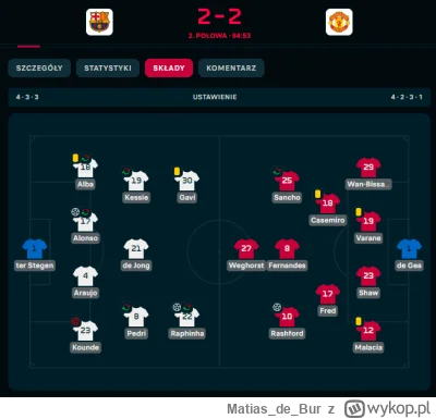 MatiasdeBur - #mecz Śmiejecie się z Barcelony, a ciężko się gra w 10 przeciwko 11.