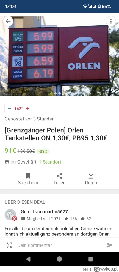 bsl - #orlen jest sławny na zachodzie #niemcy
 już nawet  na niemieckim peperze dają ...