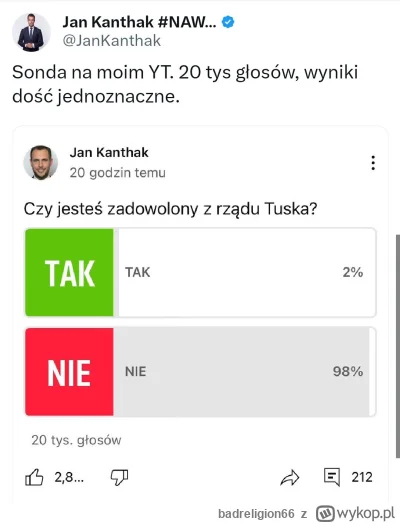 badreligion66 - #polityka Bardzo wiarygodna sonda xd