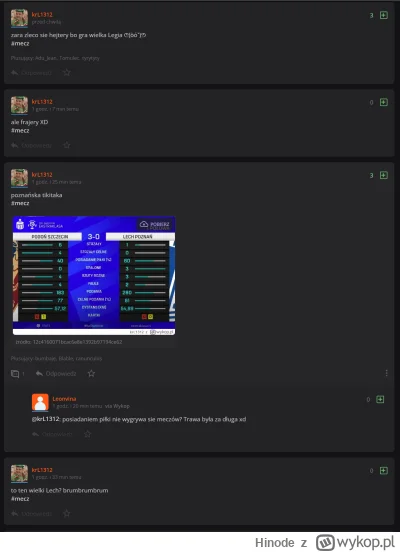 H.....e - #mecz 
Jesteście niepodrabialni, legia to stan umysłu.