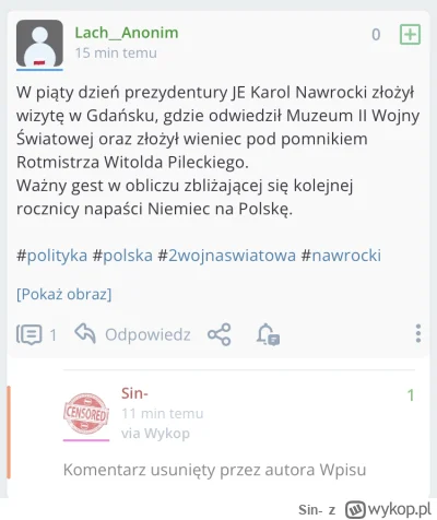 Sin- - Raz jeszcze napiszę bo ruski bot usunął. A ponieważ wiem co zabolało najbardzi...