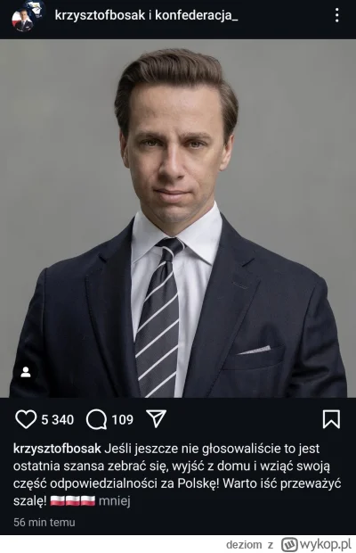 deziom - Antysystemiec Krzysztof Bosak, oredownik PiS PELO jedno zło, o 20:30 darł ja...