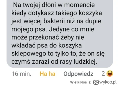 WielkiNos - >Hurt durr ty nie wiesz jakie te wózki są brudne, mój piesek jest pewnie ...