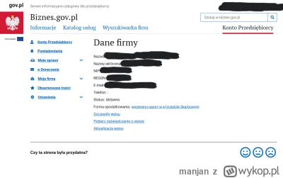 manjan - @readme: a tutaj moja jdg. łącznie mam 4 działalności, jedna firma prywatna ...