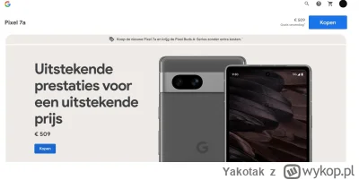 Yakotak - Nowy Pixel 7A ze słuchawkami  Pixel Buds A za 500€  jest atrakcyjna.....Pod...