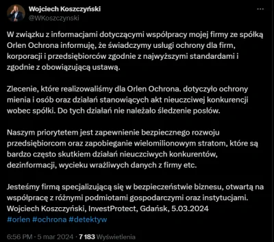 misiek_kobi - Obajtek kłamie, przedstawiciele firmy ochroniarskiej kłamią, cały świat...