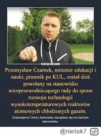 nietak7 - @kobiaszu: Czarnek ma liczne ukryte talenty, więc nrgocjacyjny pewnie też  ...