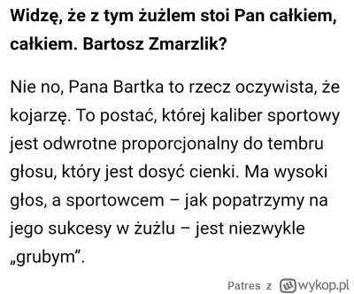 Patres - #zuzel #maklowicz
Wywiad z Makłowiczem o żużlu xD

https://po-bandzie.com.pl...
