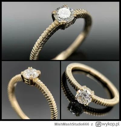 MishMashStudio666 - Dzień dobry!
Dziś wrzucam pierścionek typu soliter, który jest in...