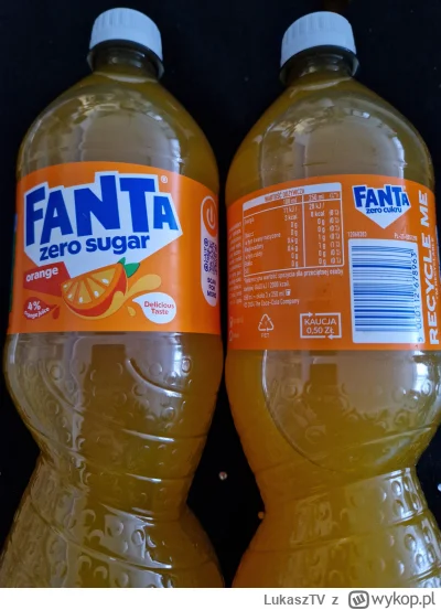 LukaszTV - Żabka i kolejna butelka z kaucją, Fanta zero 0.85l. Dotychczas nie byłem p...