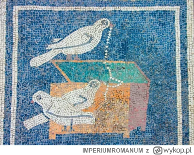 IMPERIUMROMANUM - Rzymska mozaika podłogowa przedstawiająca ptaki

Rzymska mozaika po...