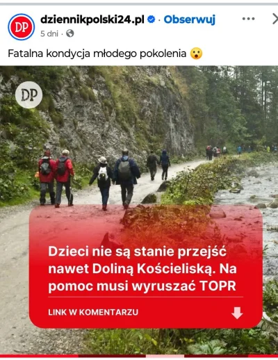 ApropoDefakto - TOPR to już dawno z ratownictwem to ma chyba niewiele wspólnego, powi...
