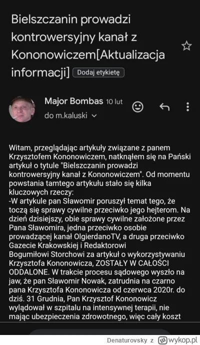 Denaturovsky - @NicolasLatifi: ten redaktor kaluski to kłamczuch który zlewa aktualiz...