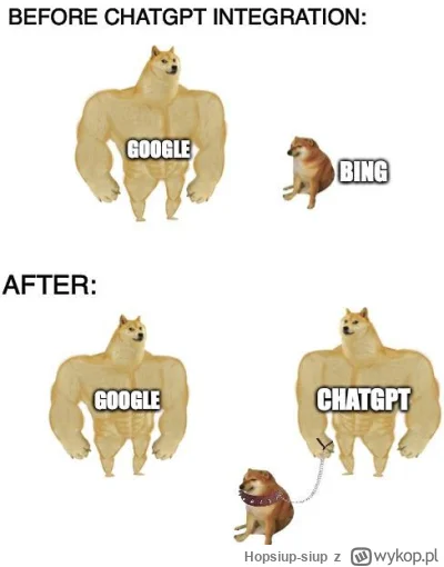 Hopsiup-siup - Friendship with Google is over, now Bing is my best friend. #openai #c...