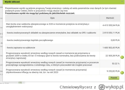 ChmielowyRycerz - ZUS mi znowu śmieszne cyferki zmienił, w komentarzu screen sprzed r...