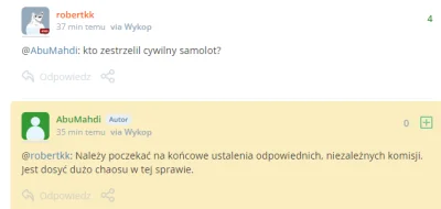 robertkk - Już dawno wszystko jasne więc pisz kto zestrzelił cywilny samolot i usuń k...