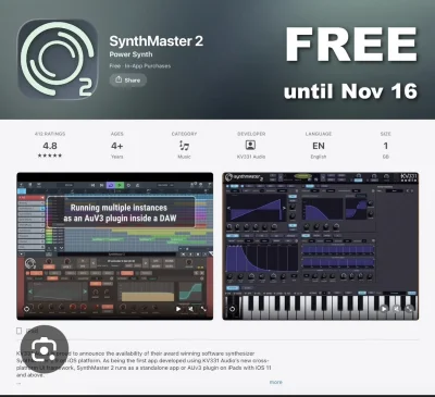 opanowalemsztukepalenia - KV331 Audio rozdaje swoją flagową aplikację synth, SynthMas...