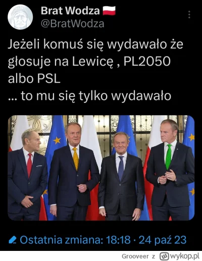 Grooveer - Czterech Tusków
#polityka #po #tusk #sejm #polska