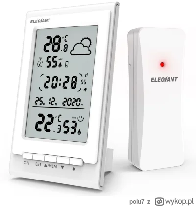 polu7 - Wysyłka z Polski.

[EU-PL] ELEGIANT EOX-9901 Electronic Thermometer Hygromete...