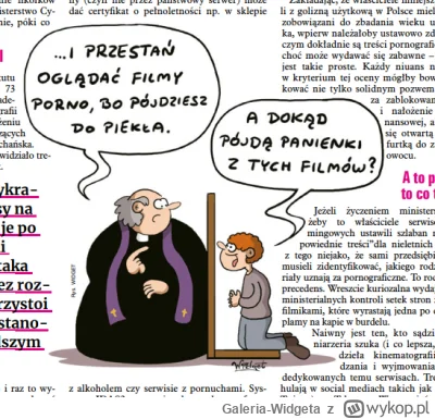 Galeria-Widgeta - Publikacja w Tygodniku NIE
Rys. Widget

#gazeta #pornole #spowiedz