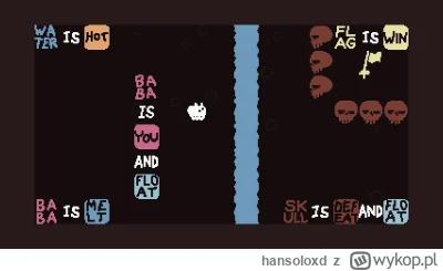 hansoloxd - Polecam gierkę „Baba is you” na telefony. Chyba najlepsza gra logiczna w ...
