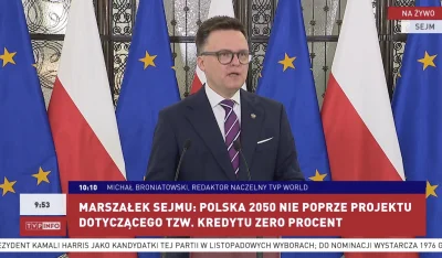 mickpl - Hołownia na konferencji właśnie pedzioł, że PL2050 nie poprze kredytów 0%. W...