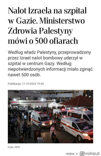 wojna - Czy Polski rząd potępił Izrael za zbombardowanie szpitala w Strefie Gazy?( ͡°...
