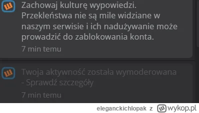 eleganckichlopak - Standardzik, wpis z 600 plusami spadł, bo użyłem bzydkiego słowa. ...