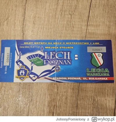 JohnnyPomielony - Jak miałem 12 lat to mój ojciec zabrał mnie na pierwszy mecz Lecha ...