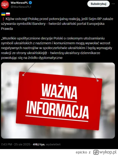 epicko - Chamstwo ukochanych przez wykop "braci ze wschodu" nie zna granic, ciekawe c...