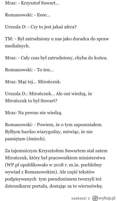 saakaszi - Wiemy już kim był słynny "Suwart", czyli autor widmo tekstów w wp.pl który...