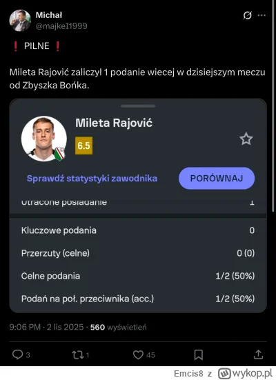 Emcis8 - Przegiolem co

#mecz