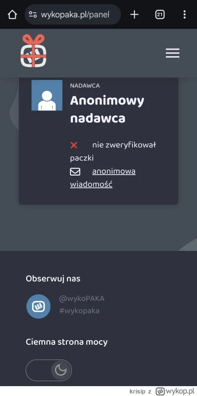 krisip - Wszem i wobec chciałem ogłosić, iż nijaki @ferigone nie jest godnym zaufania...