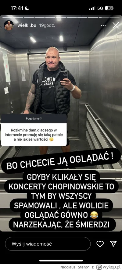 Nicolaus_Steno1 - Patryk jak ciebie chcieli cancelowac to płakałeś, ze będzie trzeba ...