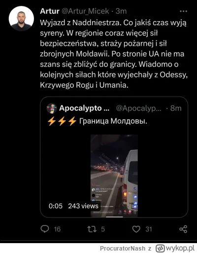 ProcuratorNash - Chyba jednak coś sie dzieje.

#wojna #ukraina