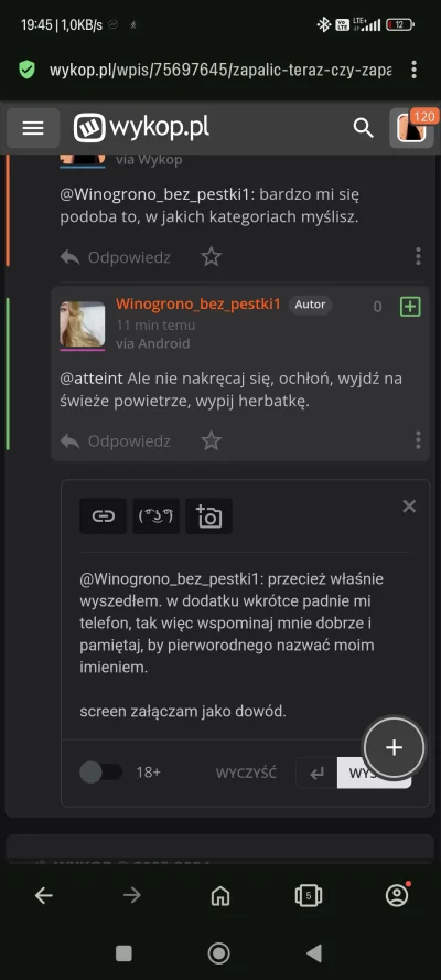 atteint - @Winogronobezpestki1: przecież właśnie wyszedłem. w dodatku wkrótce padnie ...