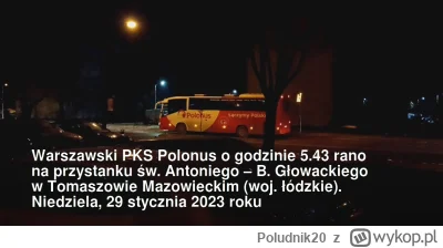 Poludnik20 - Autobus dalekobieży PKS Polonus do Warszawy na „moim” przystanku Św. Ant...
