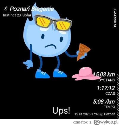 ozmatox - 5 546,71 - 15,02 = 5 531,69

Do kolekcji, ale coś mnie lewa noga zaczeła bo...