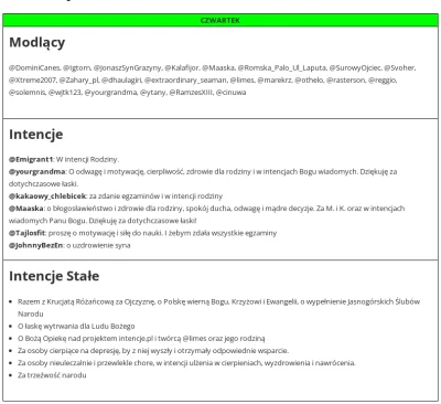 dendrofag - @DominiCanes, @Igtorn, @JonaszSynGrazyny, @Kalafijor, @Maaska, @RomskaPal...