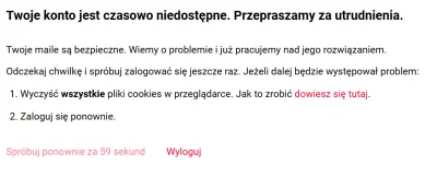 Gieekaa - Poczta gazeta.pl ma jakąś grubszą awarię. Pierwsze co sobie pomyślałem to c...