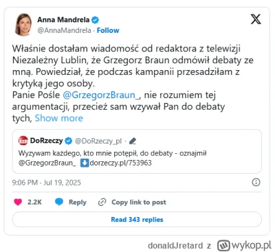 donaldJretard - #polityka #konfederacja #bekazkonfederacji
Pytanie do braunistów
Czy ...