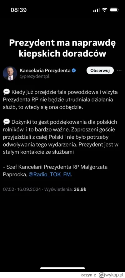 loczyn - Prezydent wszystkich polaków.
Ta mhmmm…
#prezydent #duda #andrzejduda #powod...