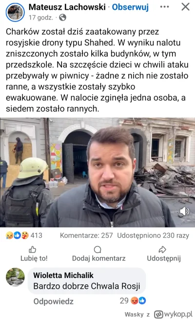 Wasky - Ktoś wie jak najlepiej zgłosić taki komenatrz by zabolał? Myślę ze tego tak n...
