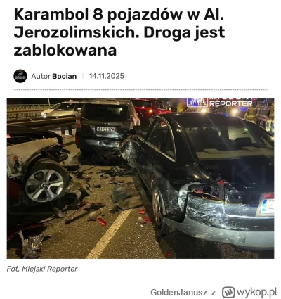 GoldenJanusz - ło k---a, ale jebło 
pech chciał że akurat po 21 postanowiłem wrócić d...