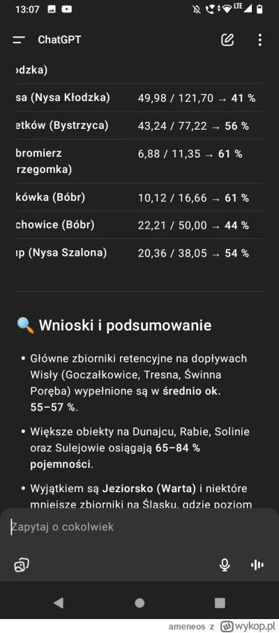 ameneos - @Gaboleusz nie siedzą cicho. Teraz piszą, żeby spuścić wodę ze zbiorników z...