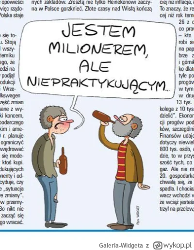 Galeria-Widgeta - Publikacja w Tygodniku NIE
Rys. Widget

#dowcip #gazeta