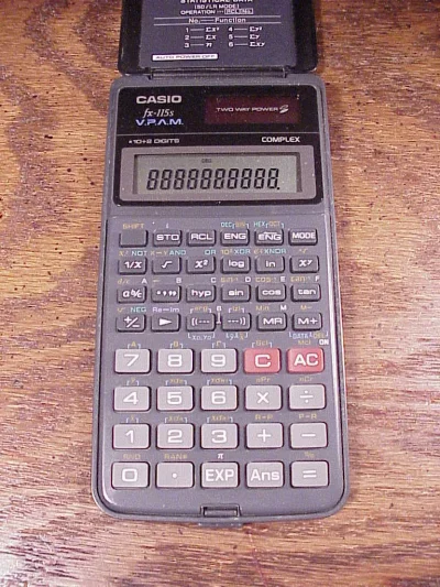 a.....e - Na studiach dostałem od rodziców kalkulator CASIO, jakąś podstawową wersję ...